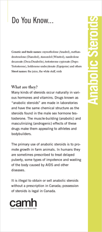 Do You Know… Anabolic Steroids|Vous connaissez… les stéroïdes anabolisants