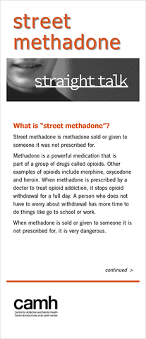 Straight Talk: Street Methadone|Parlons franchement : La méthadone de rue