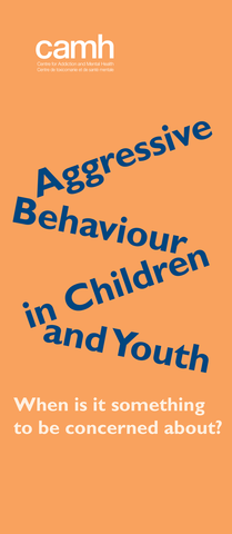 Aggressive Behaviour in Children and Youth|Le comportement agressif chez les enfants et les jeunes
