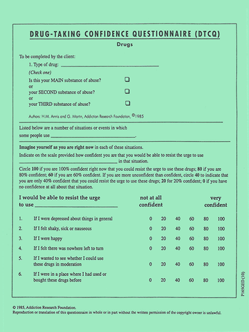Trq Tablets Routine Questionnaire.pdf Drug-Taking Confidence Questionnaire (DTCQ): Drug Questionnaires|Quest ...