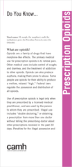 Do You Know… Prescription Opioids|Vous connaissez… les opioïdes sur ordonnance
