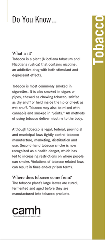 Do You Know… Tobacco|Vous connaissez… le tabac
