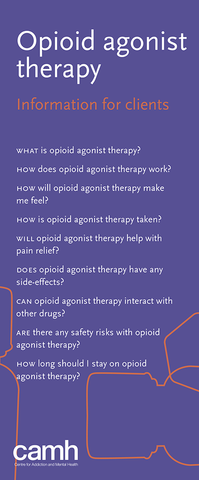 Opioid Agonist Therapy|Traitement par agonistes opioïdes